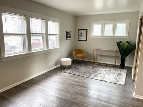Floor plan for 2 beds, 1 bath